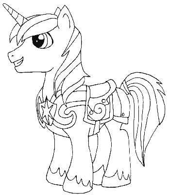 Kolorowanka mały jednorożec My Little Pony